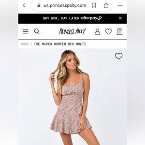 Princess Polly Marko Romper size 4 NWT